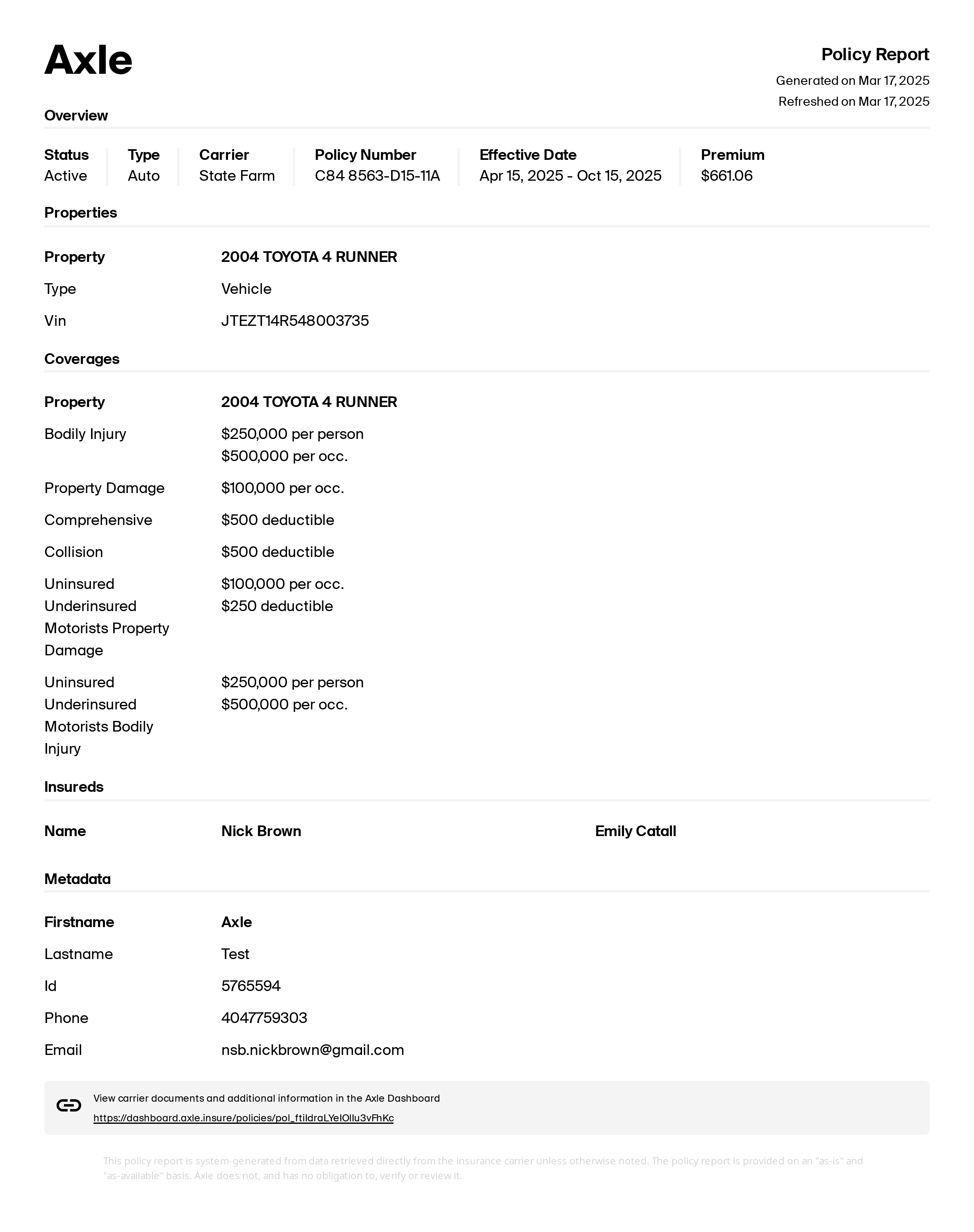 Axle_PolicyReport