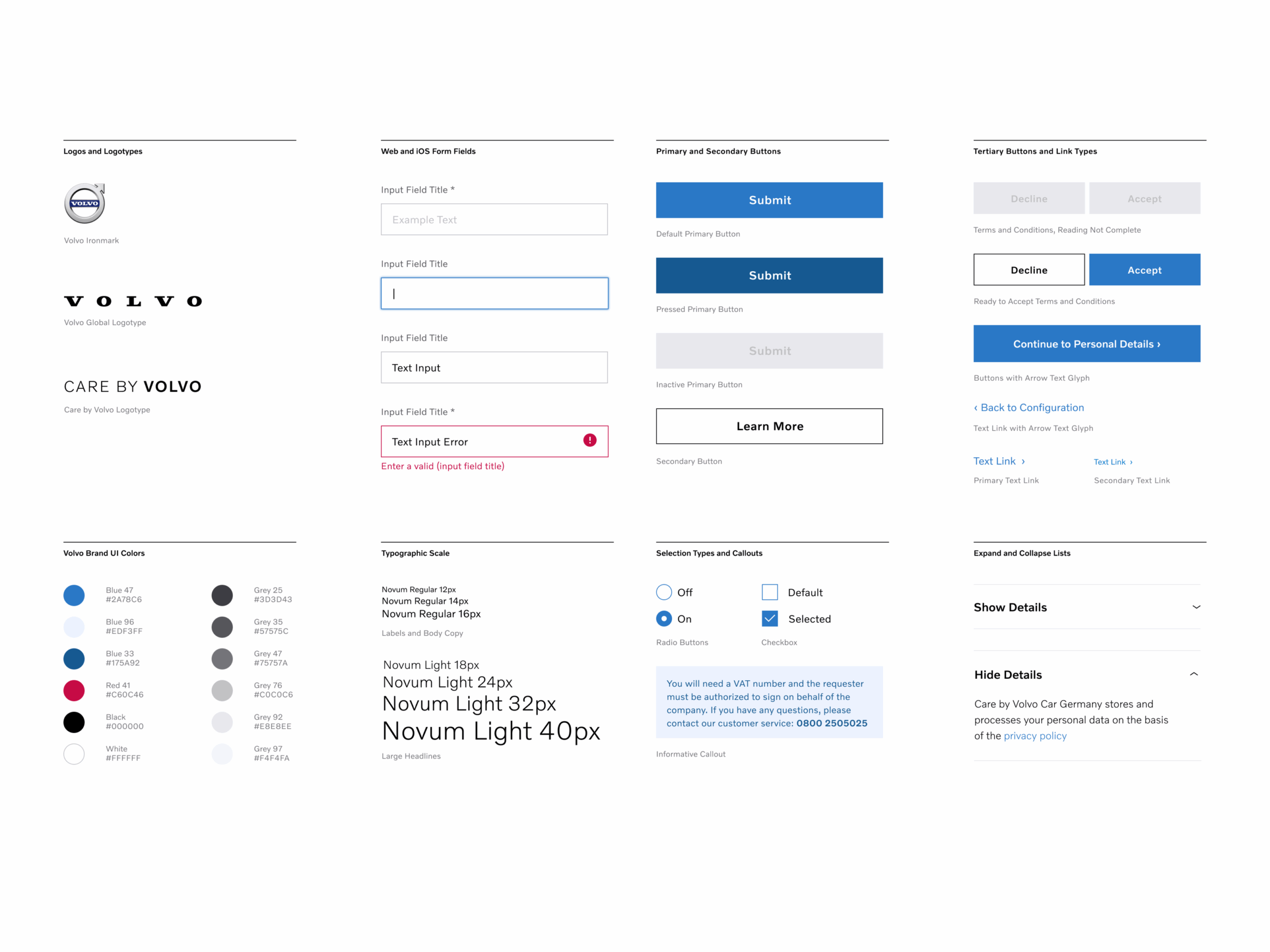 CarebyVolvo – Design System
